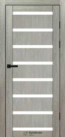 Двері Syndicat Doors PVC 103 Дуб Ровера сатинове скло
